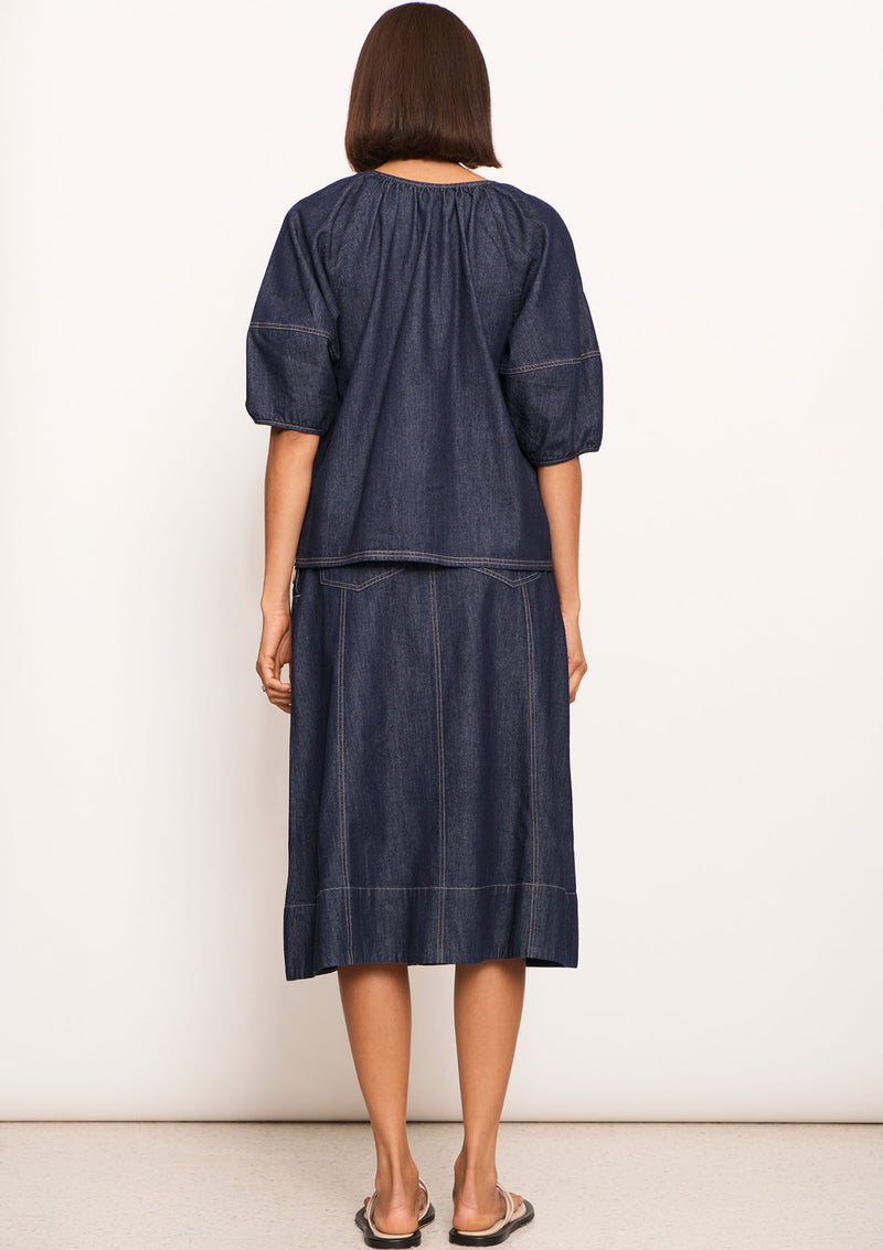 POL Clothing Raydel Denim Skirt