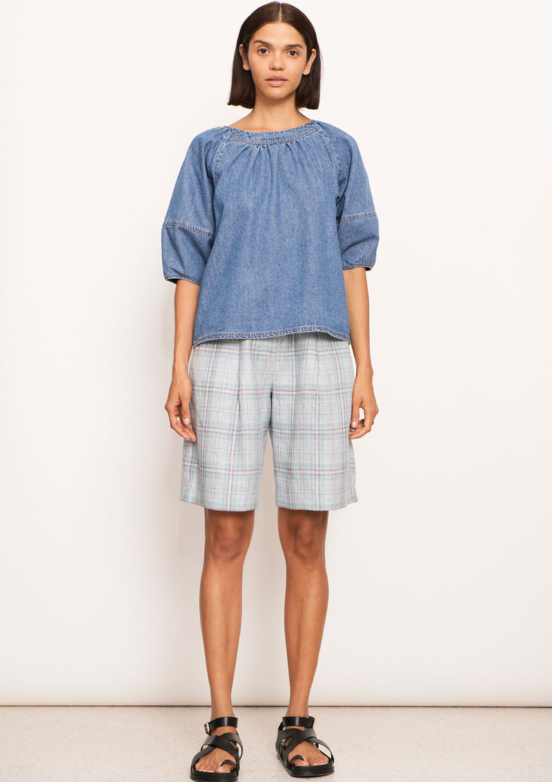 POL Clothing Raydel Denim Top