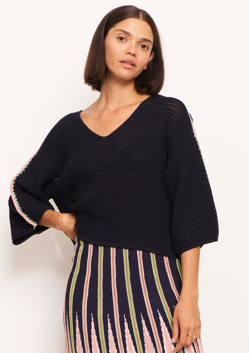 POL Clothing Xander Crochet Tee