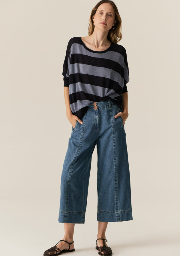 POL Clothing Milton Stripe Knit