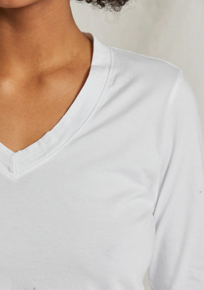 Perfect White Tee Sinatra L/S V- Neck Top