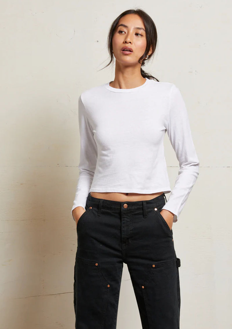 Perfect White Tee Jamie Recycled Long Sleeve Top