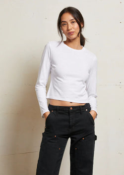 Perfect White Tee Jamie Recycled Long Sleeve Top