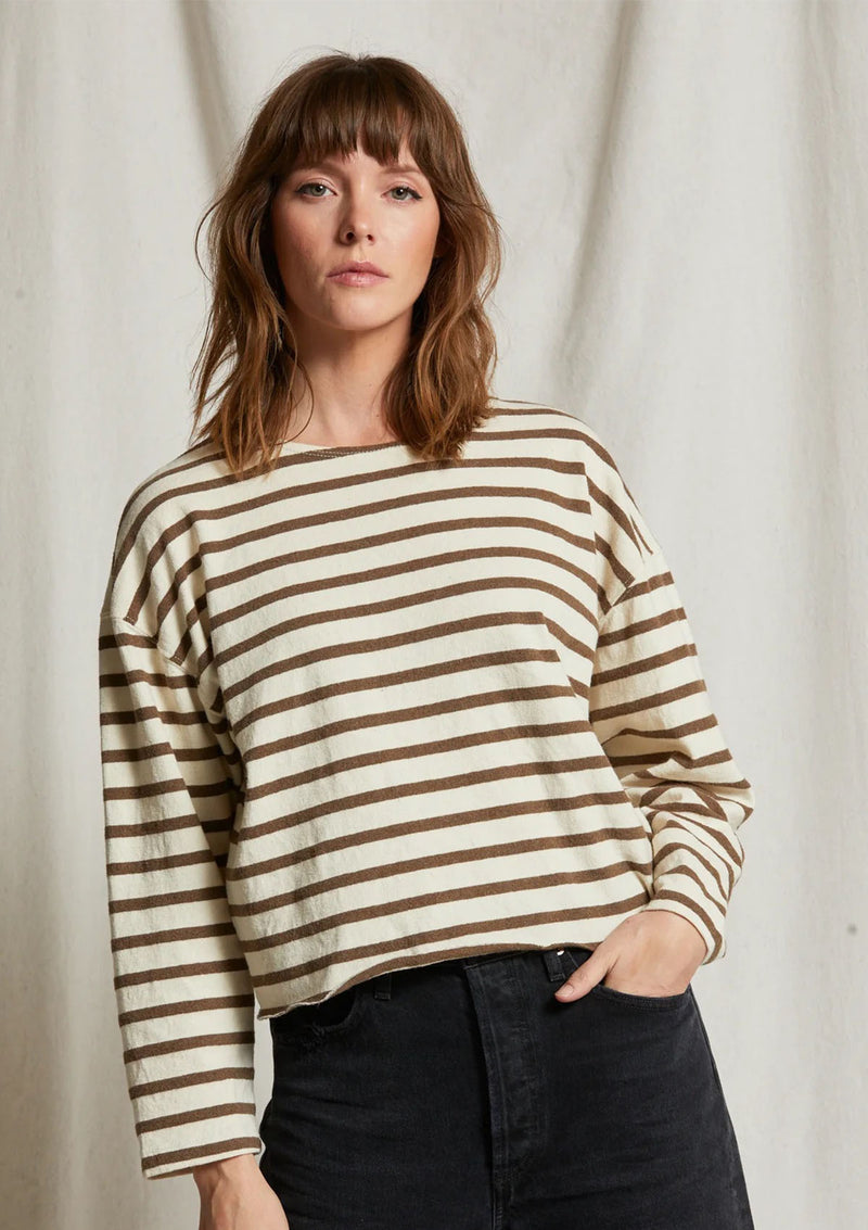 Perfect White Tee Taylor Long Sleeve Stripe Top