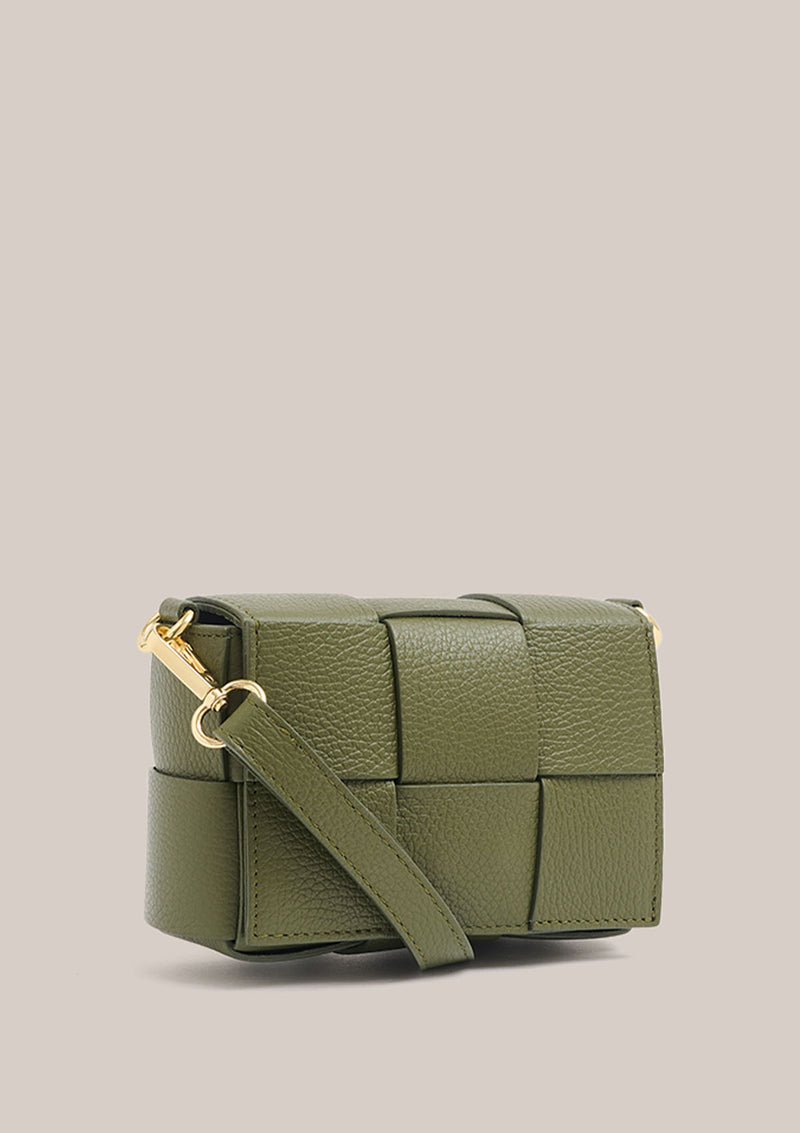 Vestirsi Mini Margot Leather Woven Bag