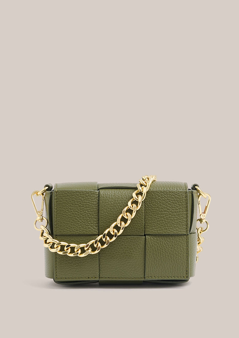 Vestirsi Mini Margot Leather Woven Bag