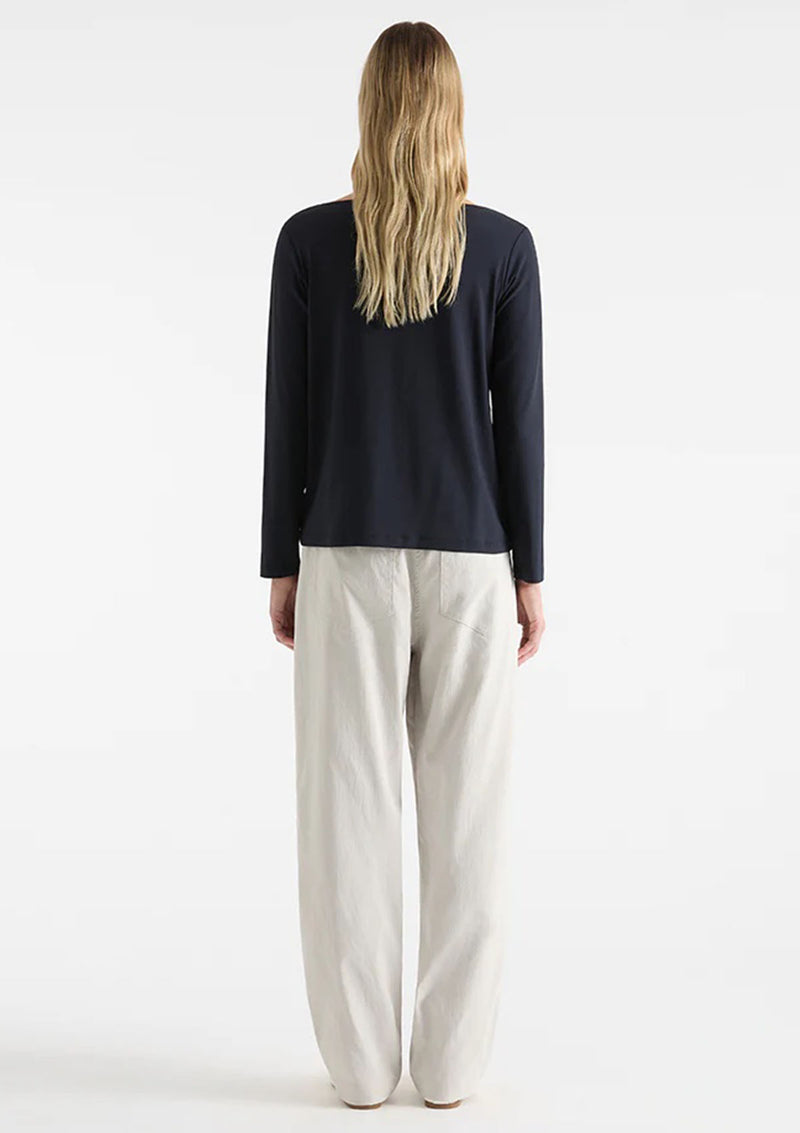 Mela Purdie Long Sleeve Relaxed Boatneck