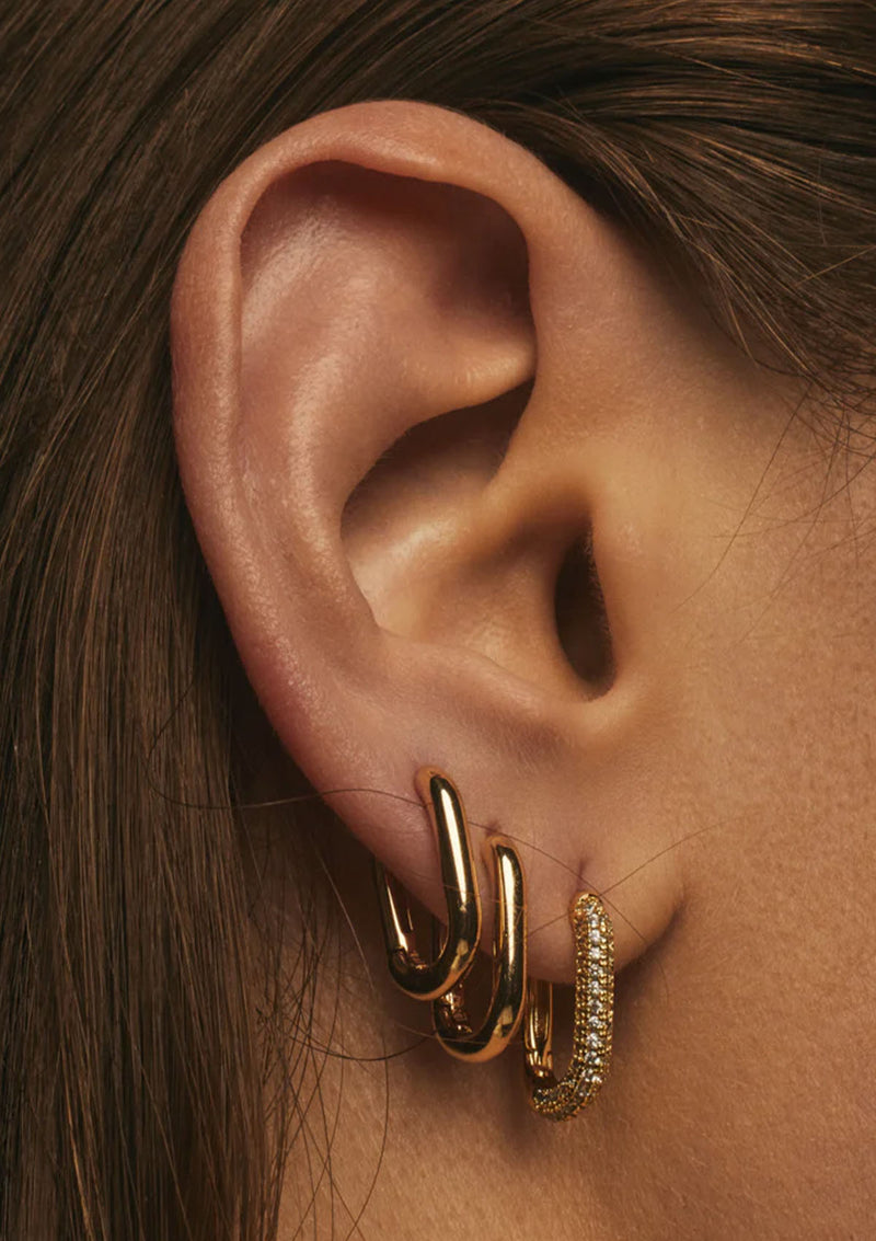 LUV AJ Chain Link Huggies