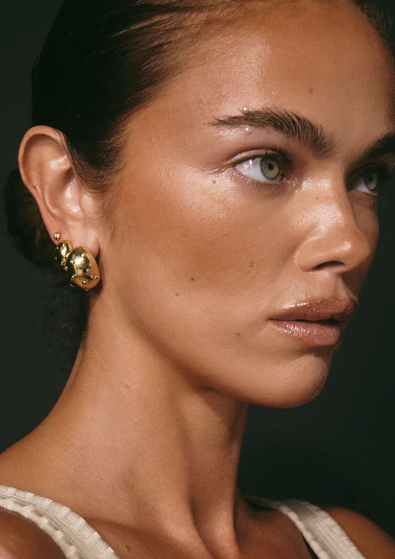 LUV AJ Mini Pave Molten Studs