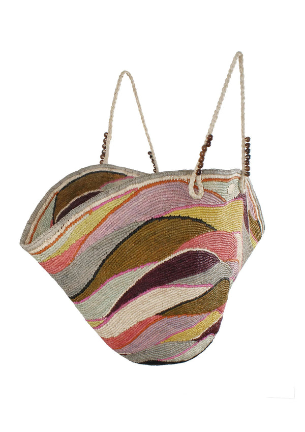 Gas Bijoux Panier Wave XL Raffia Bag
