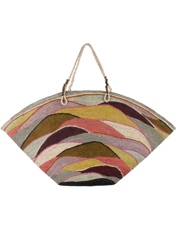 Gas Bijoux Panier Wave XL Raffia Bag