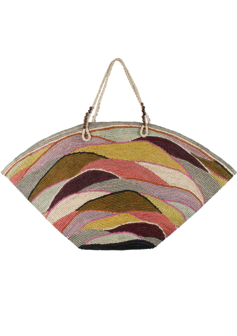 Gas Bijoux Panier Wave XL Raffia Bag
