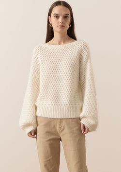 POL Clothing Genus Pointelle Knit