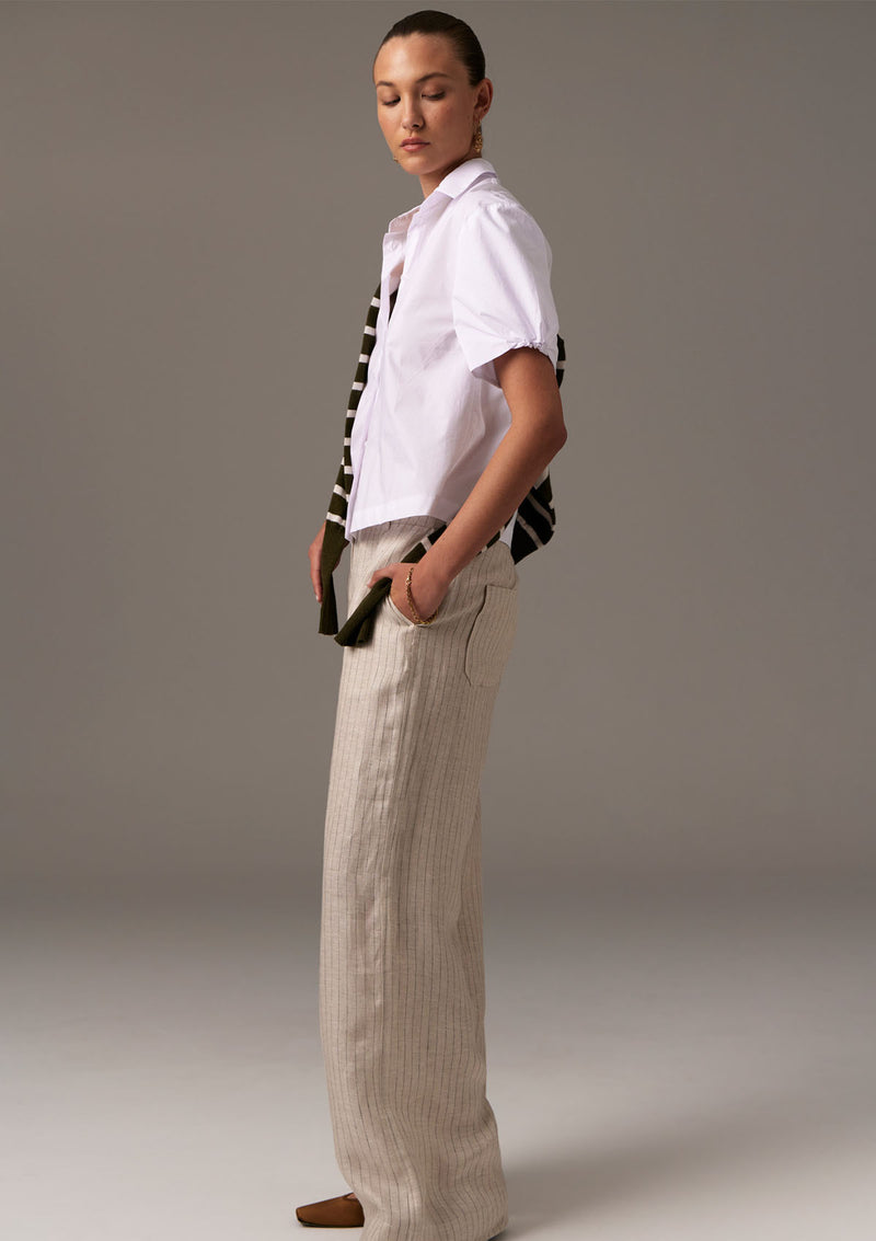 POL Clothing Louie Cropped Shirt