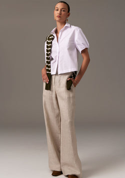 POL Clothing Louie Cropped Shirt