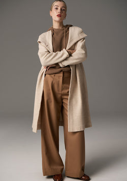 POL Clothing Ruben Draped Coat