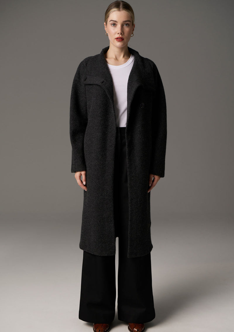 POL Clothing Ruben Draped Coat