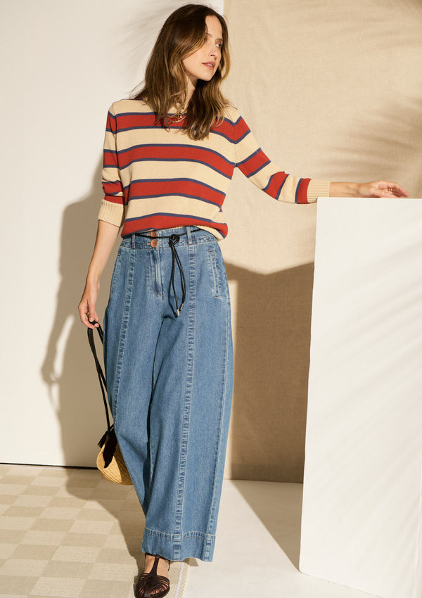 POL Clothing Jules Stripe Knit