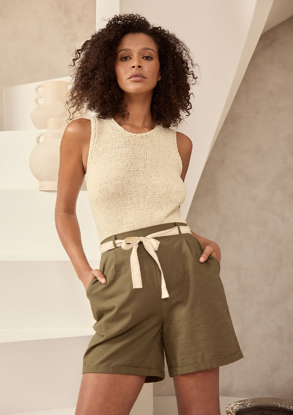 Shanty Saffron Knit Tank