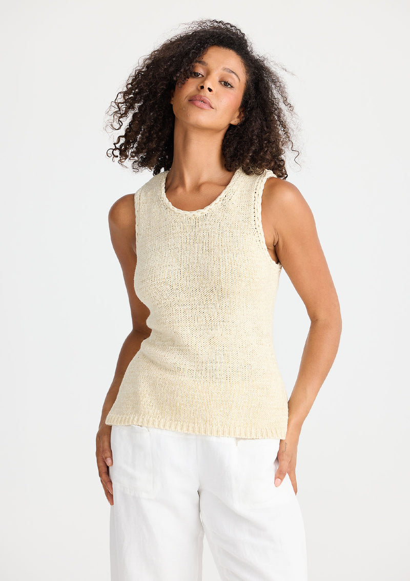 Shanty Saffron Knit Tank