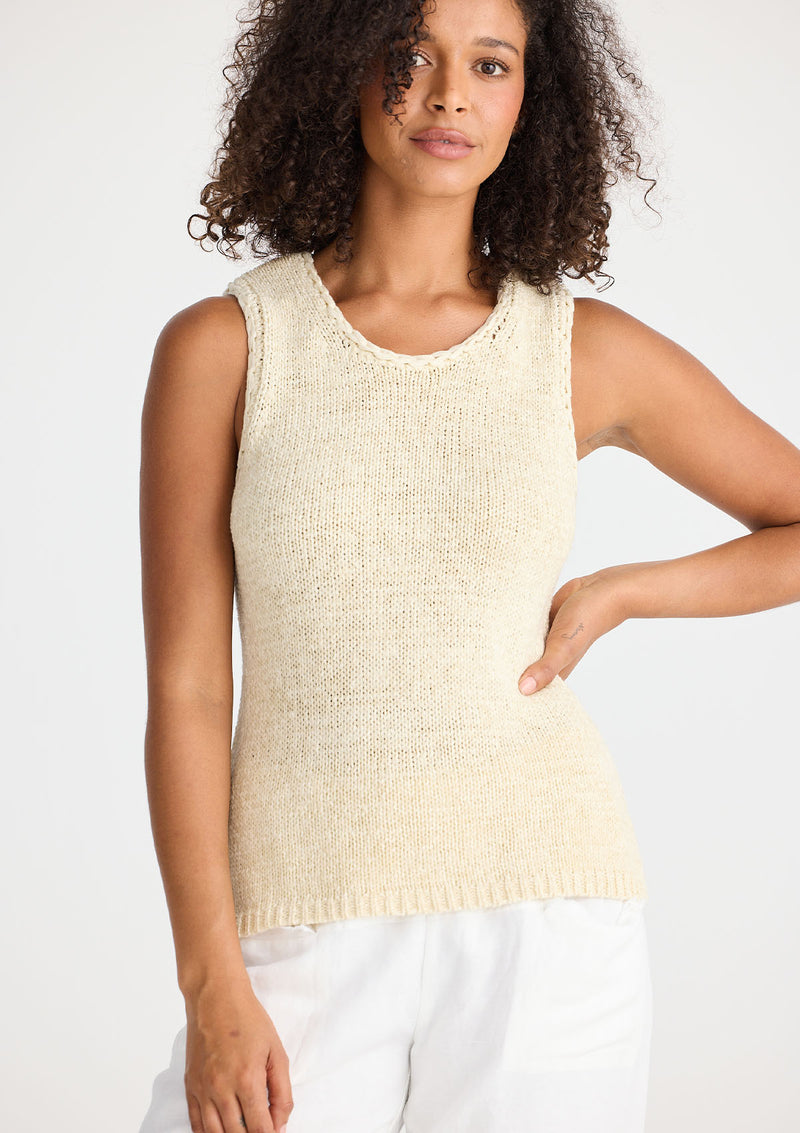 Shanty Saffron Knit Tank