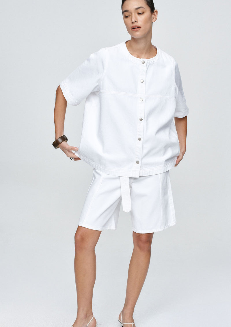 Marle Short Sleeve Seam Shirt