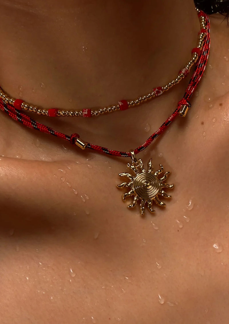 LUV AJ The Costa de Sol Beaded Necklace