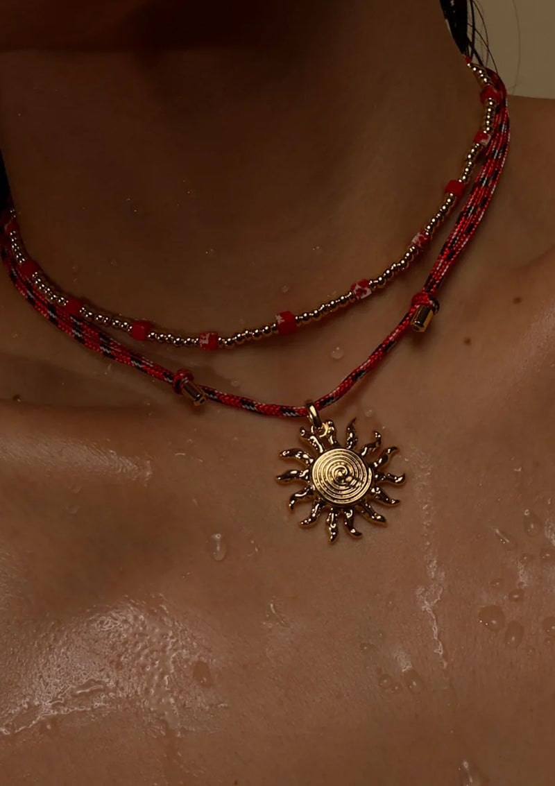 LUV AJ The Costa de Sol Beaded Necklace
