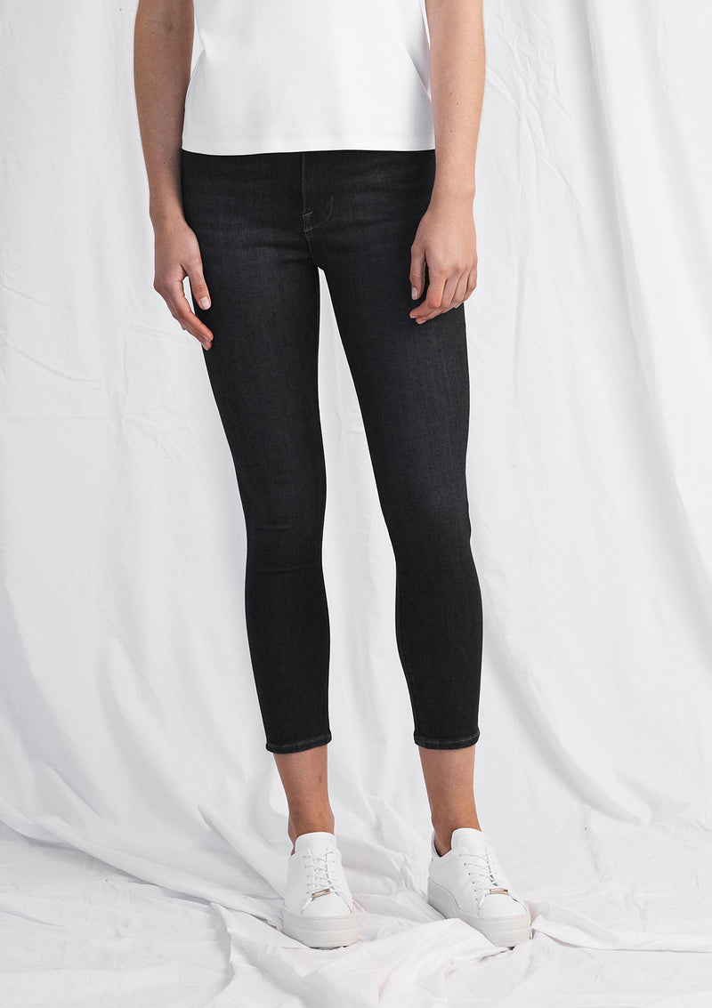 FRAME Le High Skinny Crop Jeans