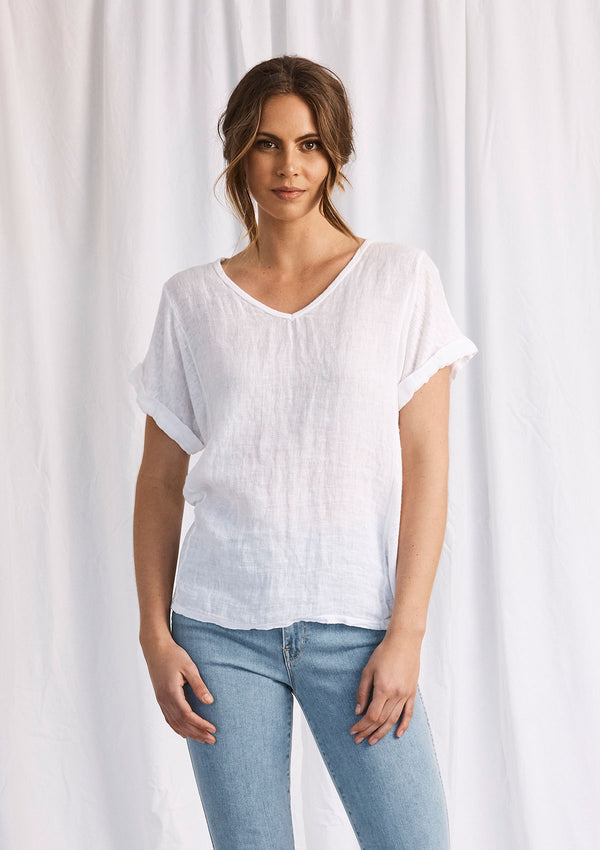Khlassik Poppy Linen Tee