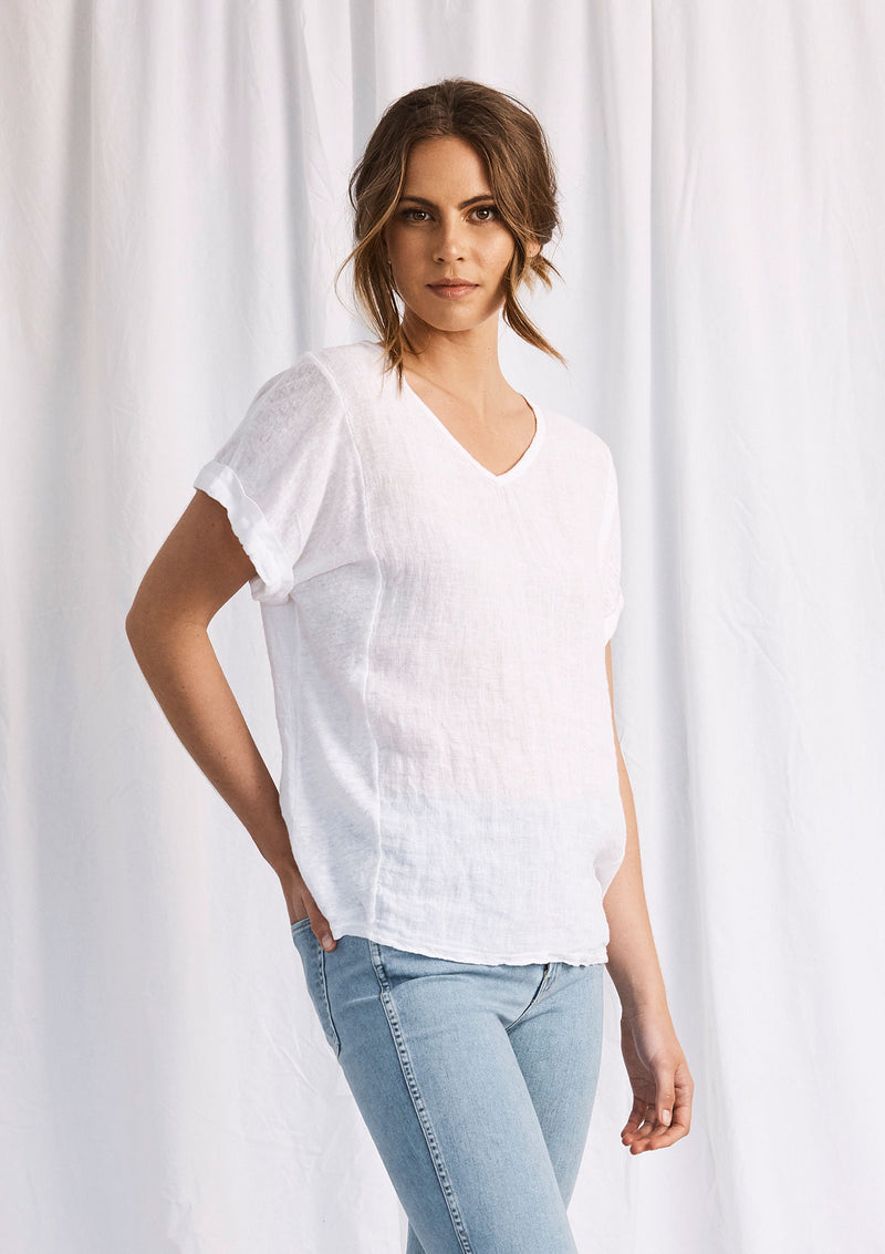 Khlassik Poppy Linen Tee