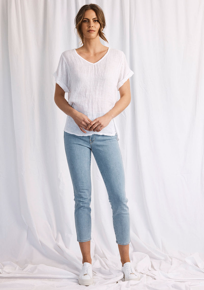 Khlassik Poppy Linen Tee