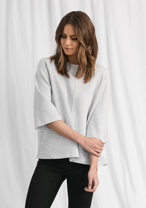 Mela Purdie Marl Stripe Spa Top