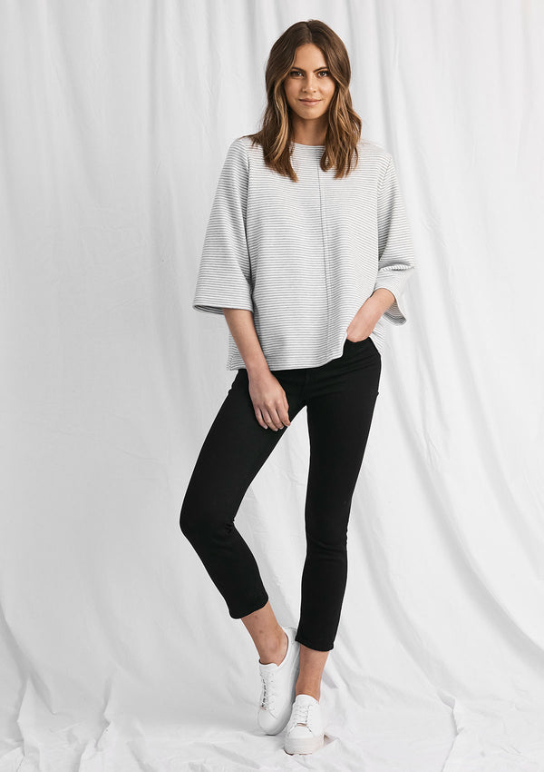 Mela Purdie Marl Stripe Spa Top