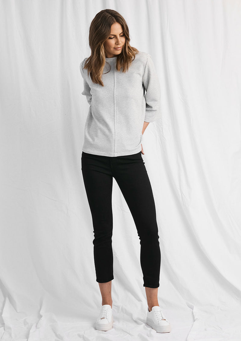 Mela Purdie Marl Stripe Spa Top