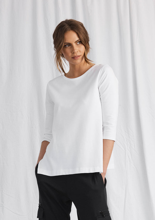 Mela Purdie Compact Knit Split Top