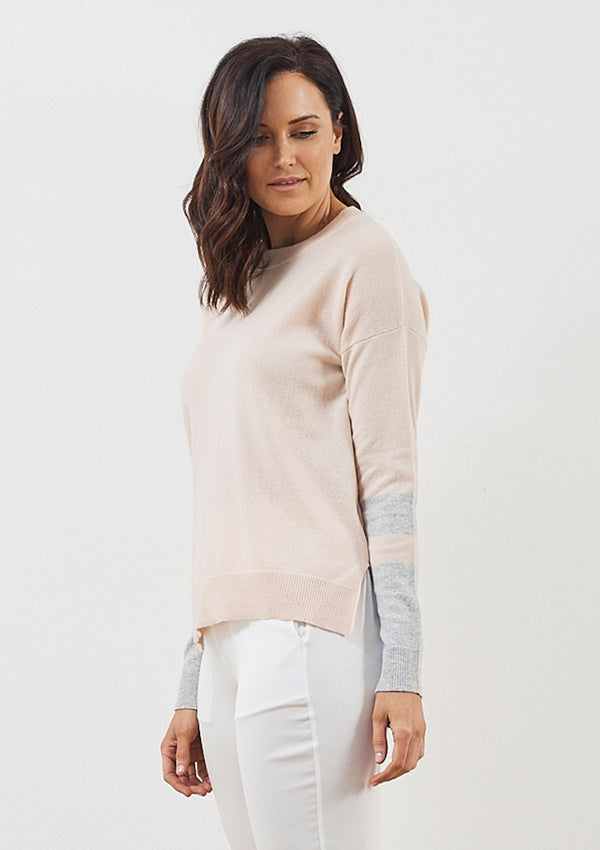 Luxe de Luxe Superluxe Contrast Sleeve Sweater