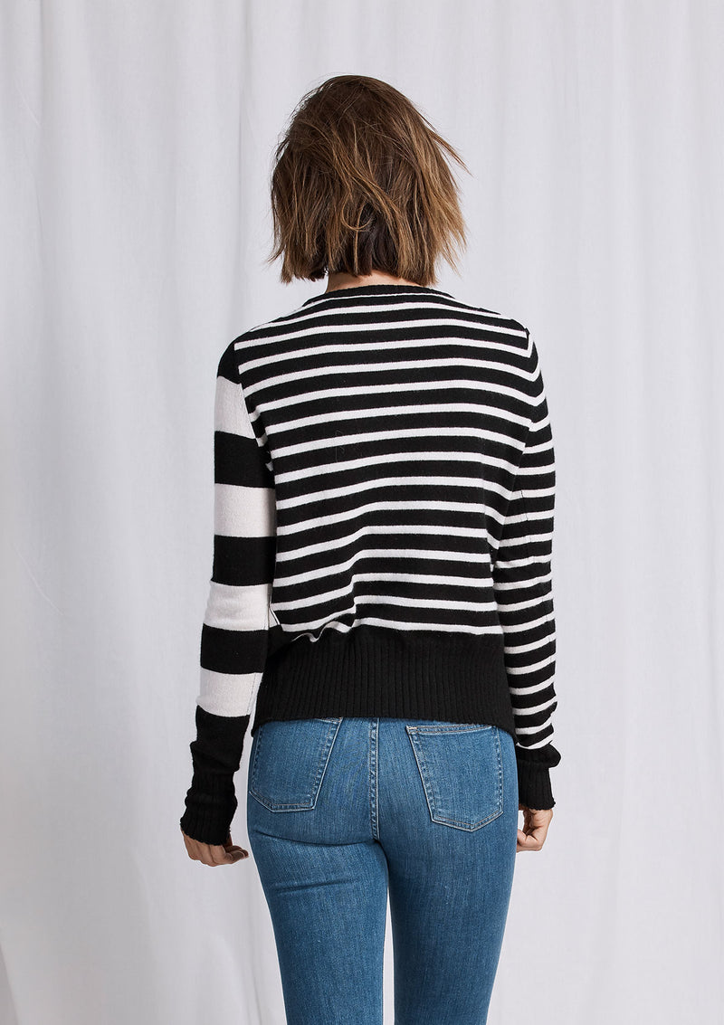 Khlassik Stripe Crew Neck Cashmere Sweater