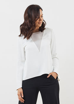 Luxe de Luxe Day to Night Button Cuff Top