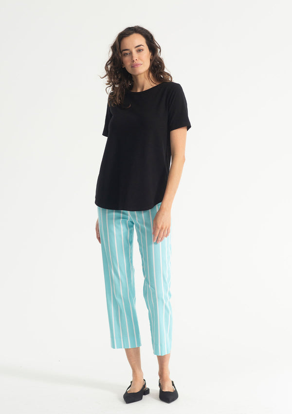 Mela Purdie Mill Stripe Popilene Cropped Pant