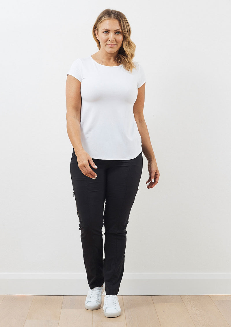 Mela Purdie Curve Microprene Zip Cargo