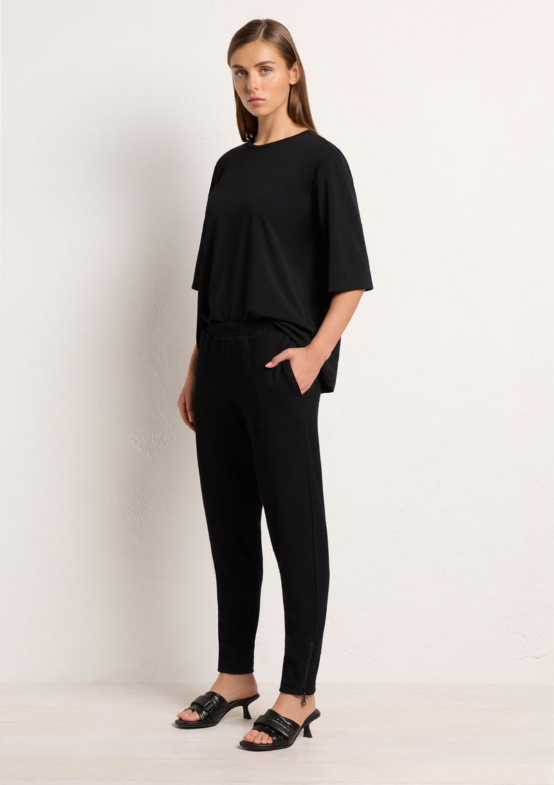 Mela Purdie Furrow Knit Zip Stiletto Pant