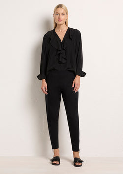 Mela Purdie Polished Ponte Zip Stiletto Pant