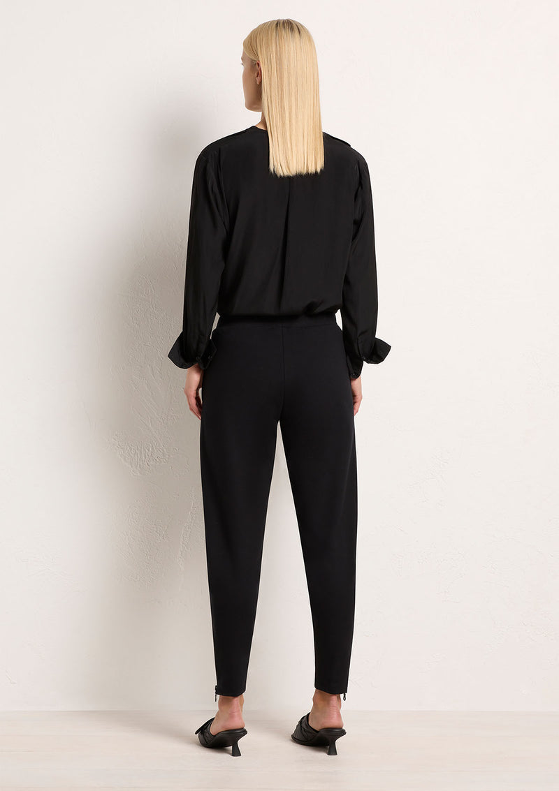 Mela Purdie Polished Ponte Zip Stiletto Pant