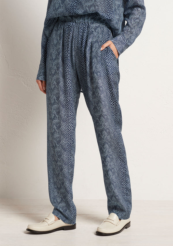 Mela Purdie Denim Reptile Silk Soft Nomad Pant