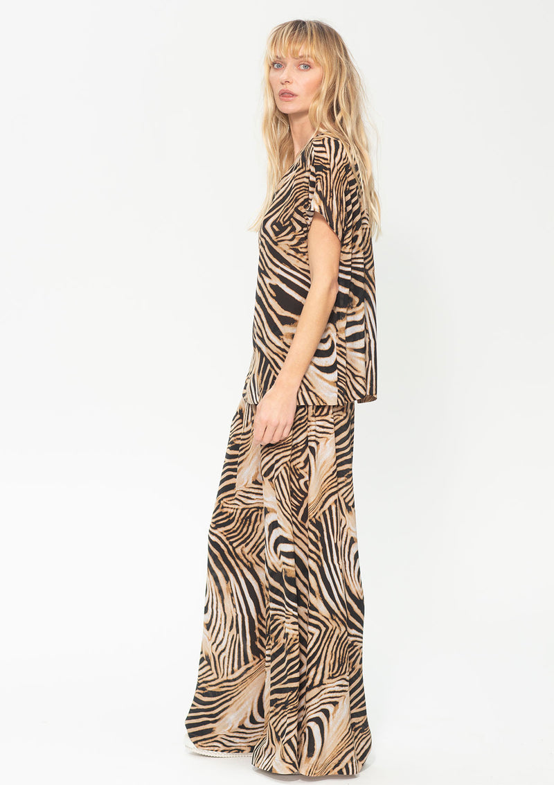 Mela Purdie Sahara Print Silk Swish Pant