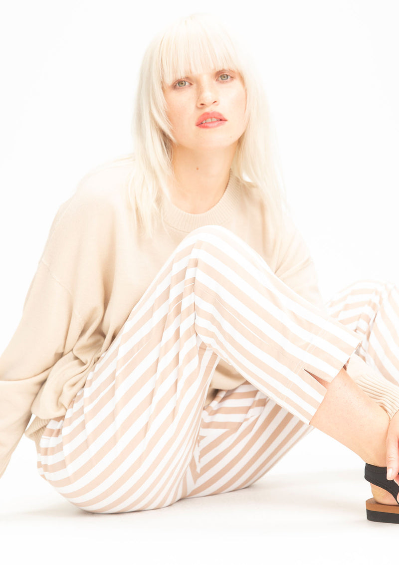 Mela Purdie Popilene Ribbon Stripe Crop Shell Pant