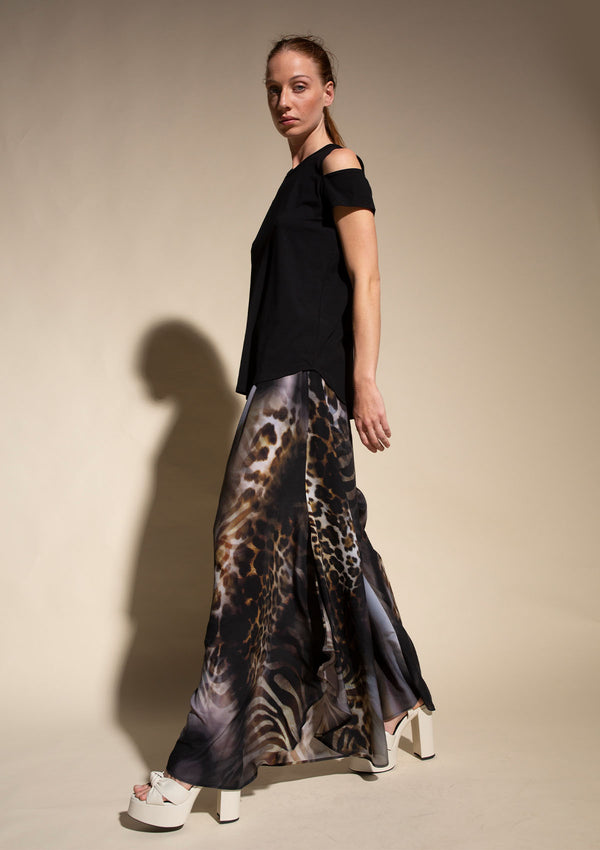 Mela Purdie Zulu Print Silk Dubai Maxi Pant