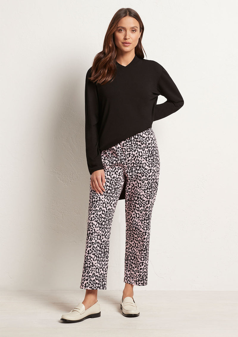Mela Purdie Paw Print Popilene Cropped Shell Pant