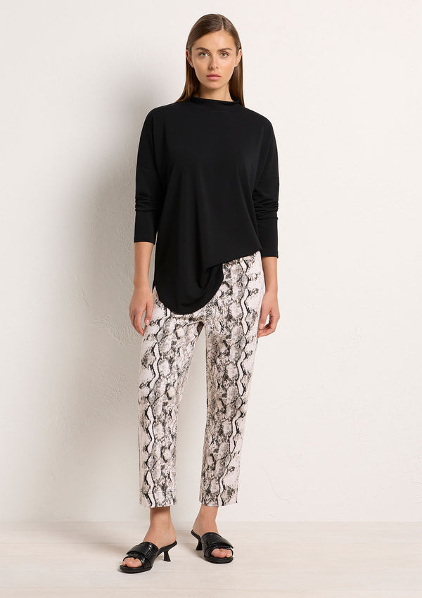 Mela Purdie Python Print Popilene Cropped Shell Pant